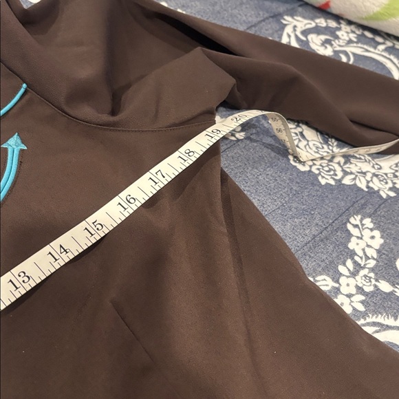 Roper Dark Brown Shirt with Blue Embroidery - Picture 9 of 10